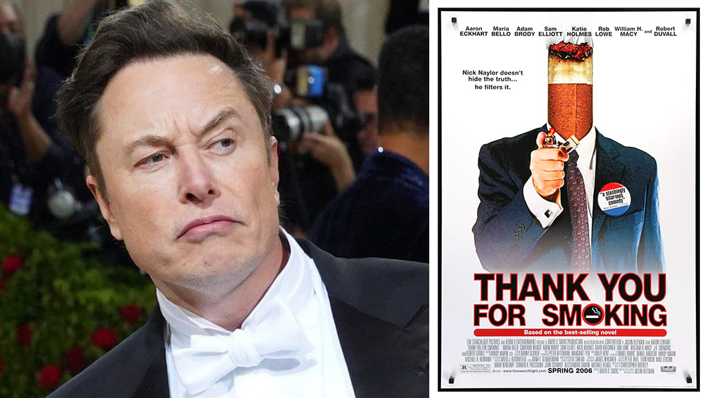 Lobbying Is Crazy Elon Musk On Thank You For Smoking Movie Eon Msk