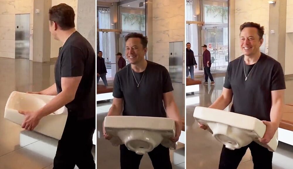 Elon Musk Twitter visit reveals 'insanely' improved physique EON MSK