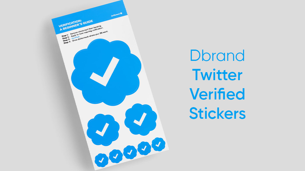 Dbrand Launches Twitter Verified Stickers At 8 Eon Msk