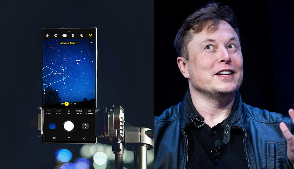 Elon Musk Samsung Galaxy S23 Ultra zoom moon