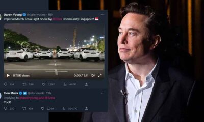 Elon Musk Tesla Tesla light show Singapore