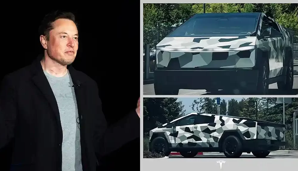 Elon Musk reacts to Tesla Cybertruck camo shots - EONMSK News