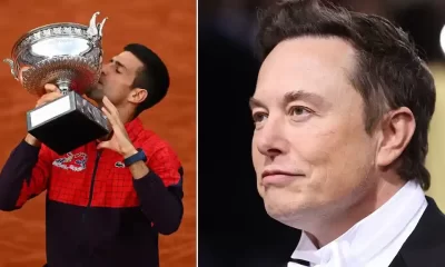 Elon Musk Novak Djokovic 23rd Grand Slam