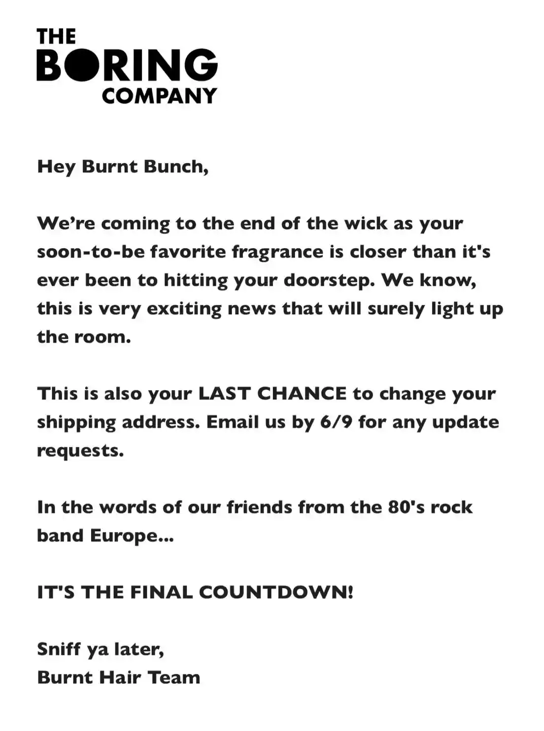 Elon musk's burnt hair shipping