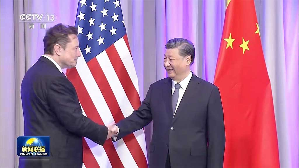 Tesla CEO, Elon Musk and Chinese President, Xi Jinping