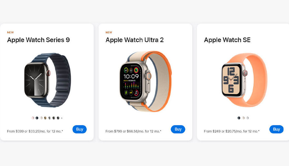 Apple Watch Series 9 and Ultra 2 Online Sale restored