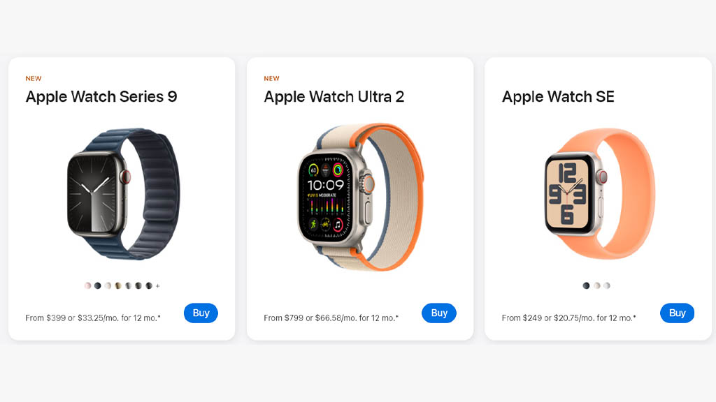 Apple Watch Series 9 and Ultra 2 Online Sale restored