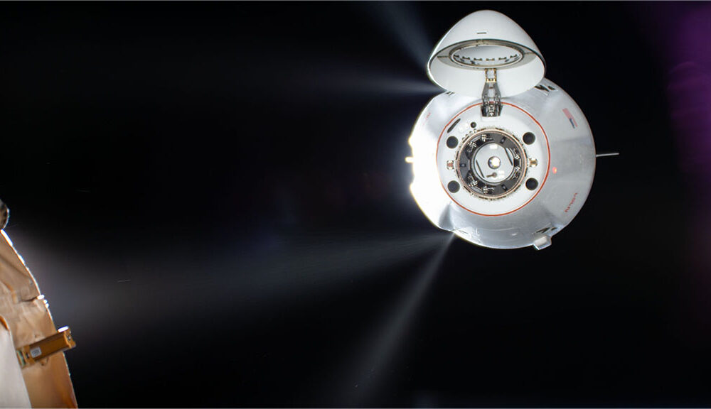 SpaceX Dragon Spacecraft in Space