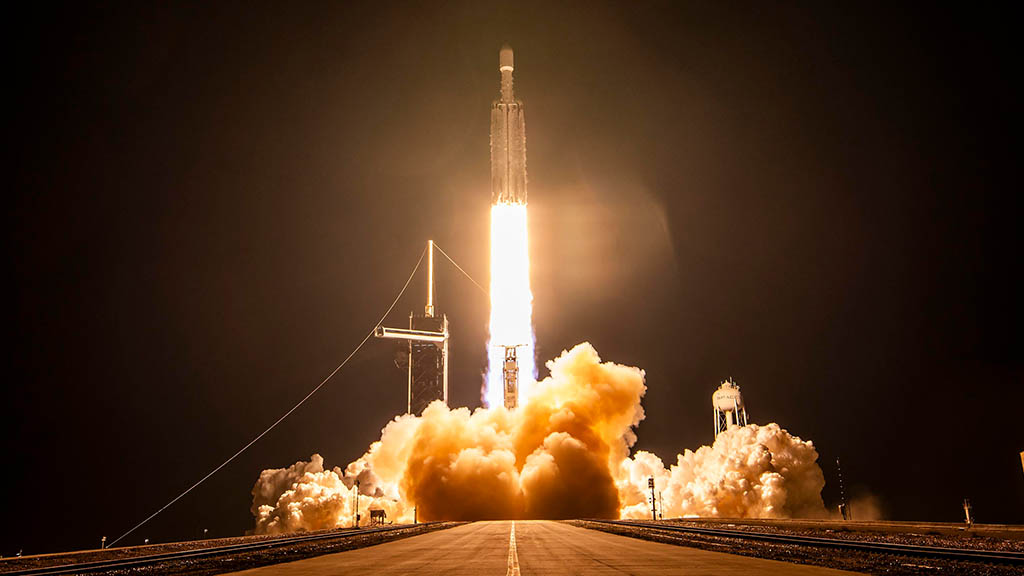 SpaceX Falcon Heavy Rocket launch
