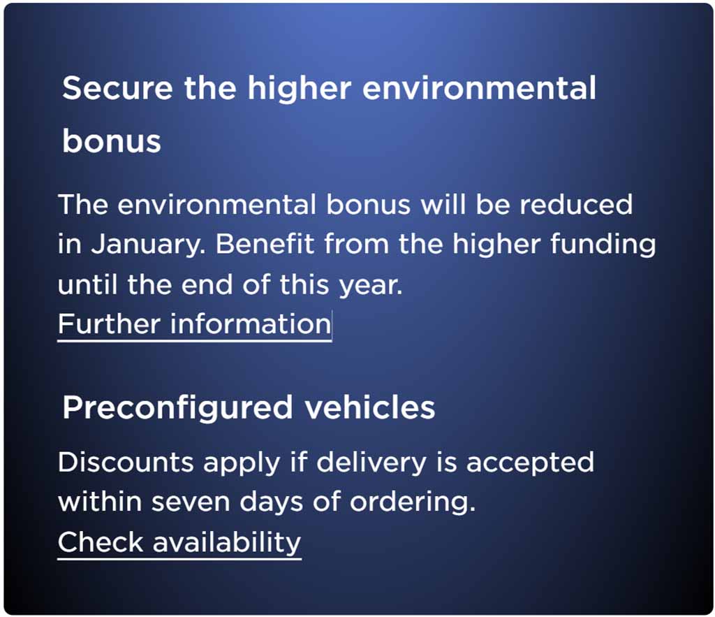Tesla Environmental Bonus Ending Note on December 31 in Germany