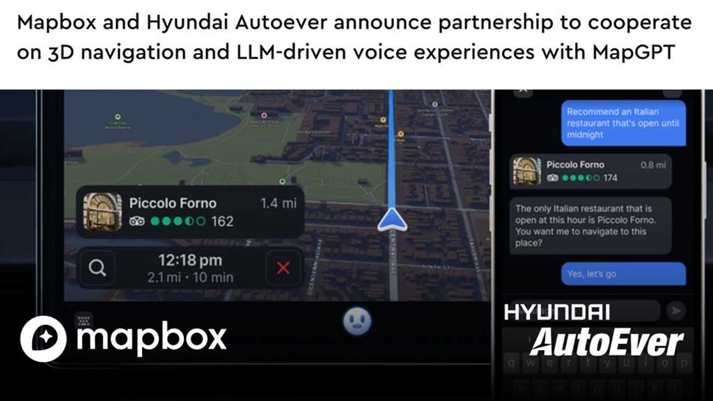 Mapbox partners with Hyundai to launch MapGPT in vehicles