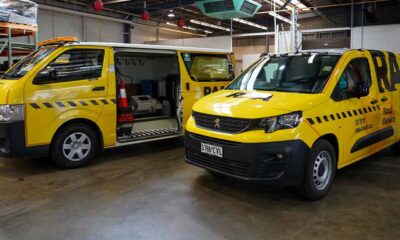 Royal Automobile Association (RAA) emergency electric vehicle (EV) van service