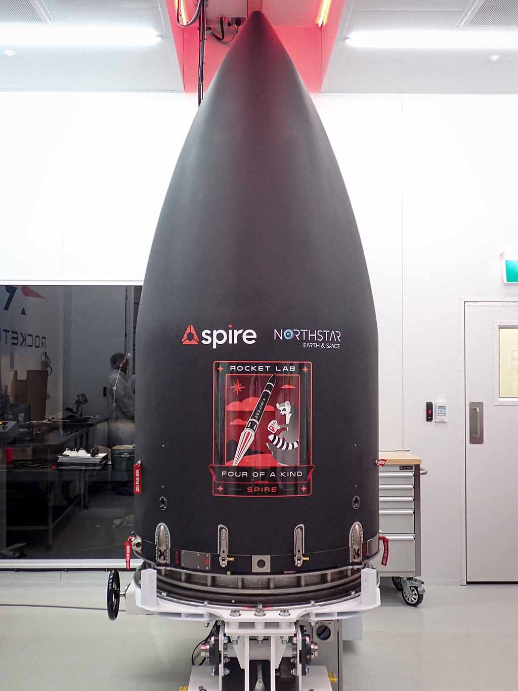 Rocket Lab's Electron Rocket payload with 4 SSA satellites from Spire and Northstar