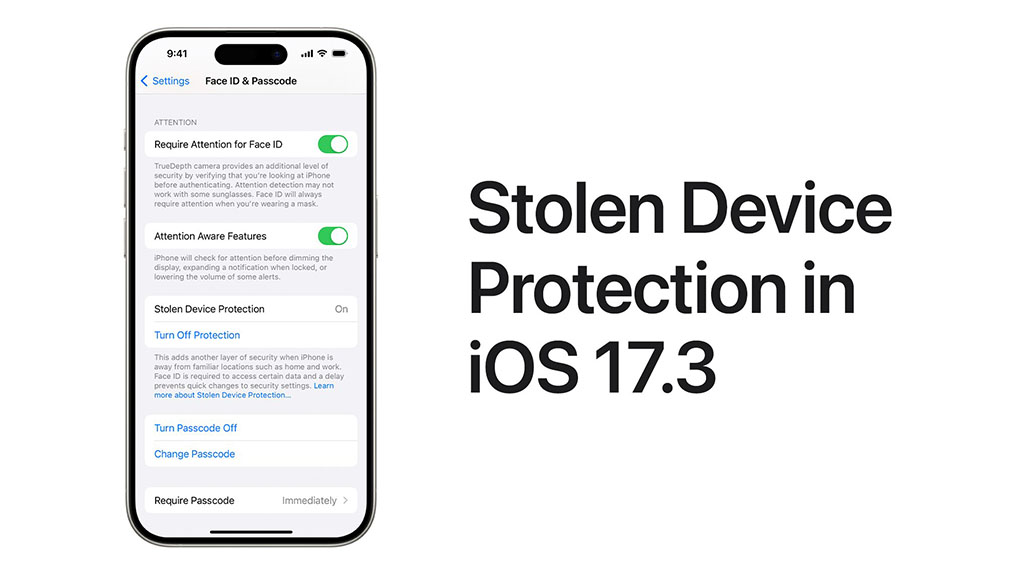 Apple Stolen Device Protection