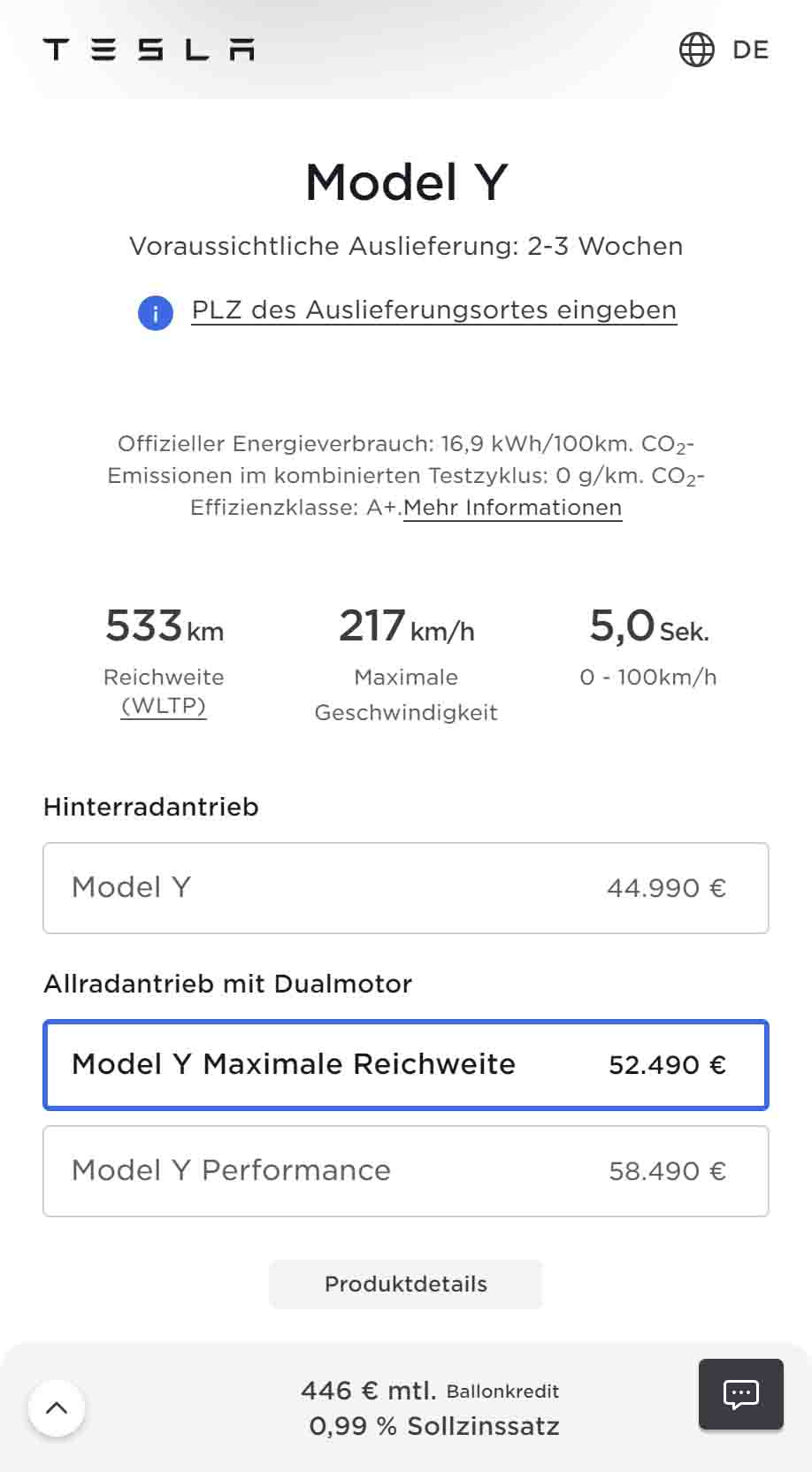 Tesla Model Y Increases $2,700 in Germany