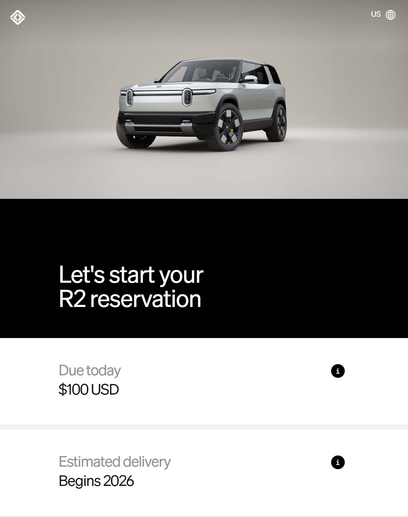 Rivian R2 Reservations