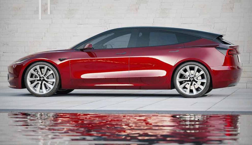 Tesla Model 3 Hatchback Concept Render