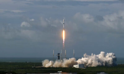 SpaceX Falcon 9 Lifting off from from Space Launch Complex 40 at Cape Canaveral Space Force Station in Florida.