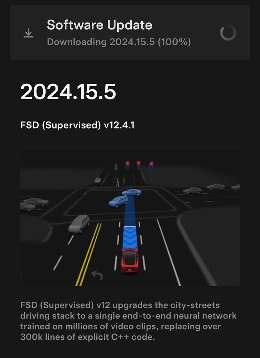 Tesla FSD 12.4.1