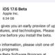 iOS 17.6 Beta