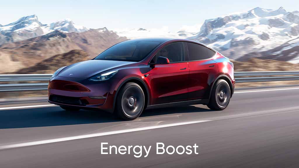 Tesla Model Y Energy Boost to add additional driving range