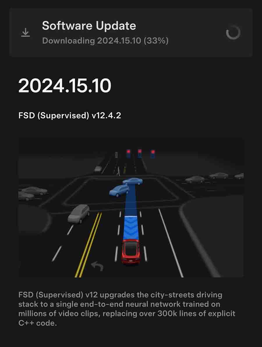 Tesla FSD 12.4.2 public rollout