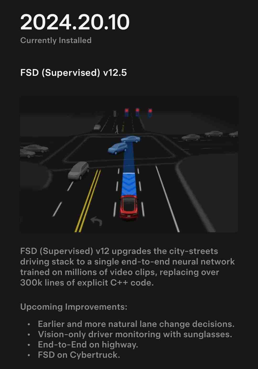 Tesla Full Self Driving (FSD) 12.5 Improvements