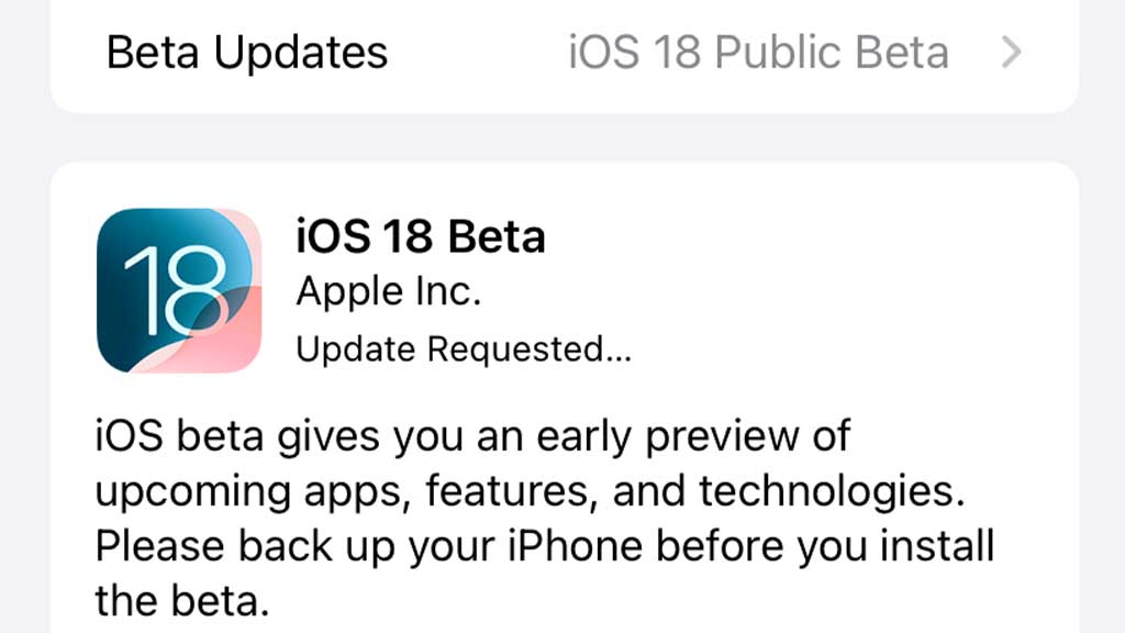 iOS 18 Public Beta