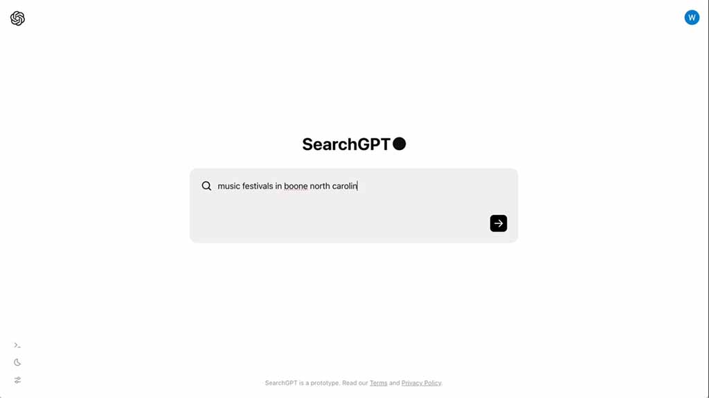 OpenAI SearchGPT