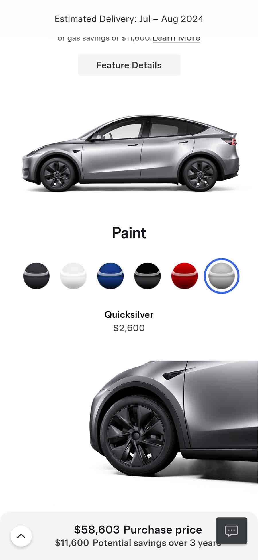 Tesla Model Y Quicksilver Canada