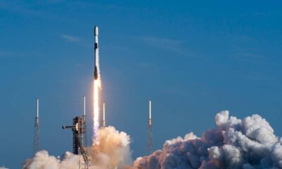 SpaceX Falcon 9 Lifting Off from Space Launch Complex 40 at Cape Canaveral Space Force Station in Florida