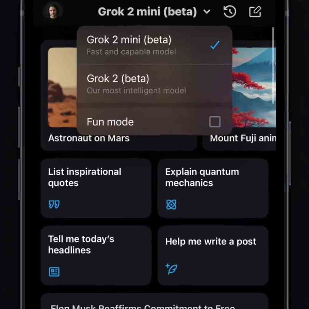 xAI Grok 2 10.56 (iOS) Update