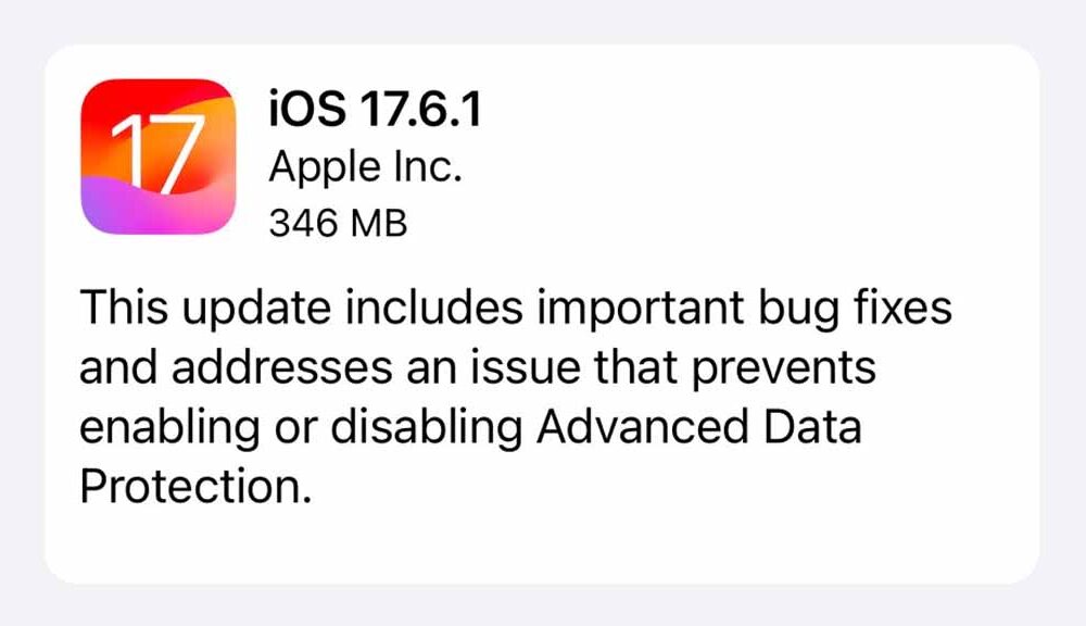 iOS 17.6.1