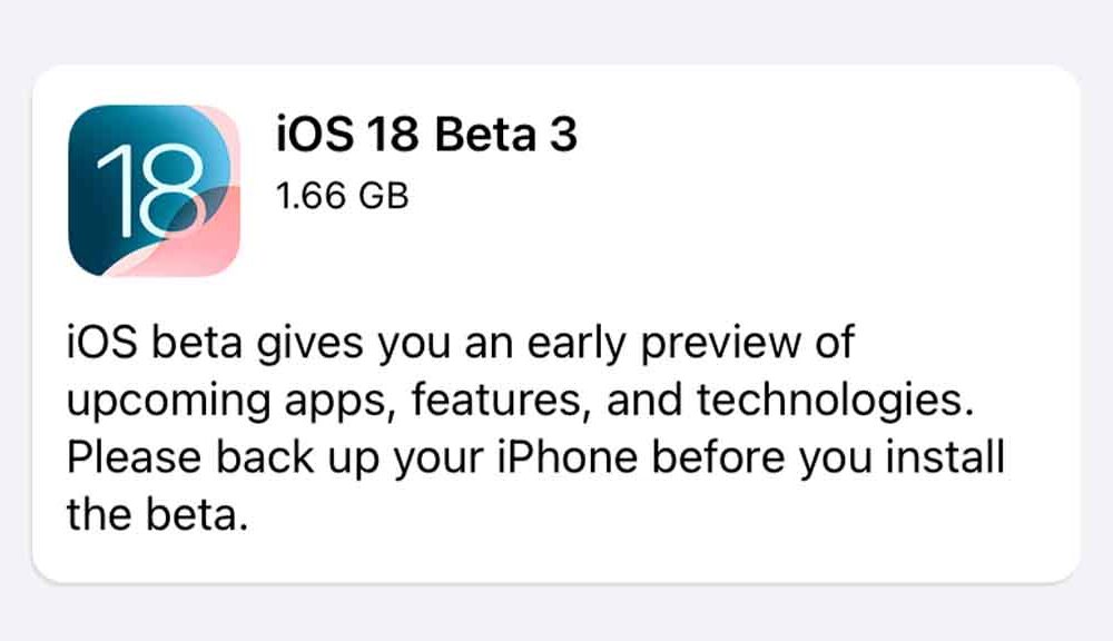 iOS 18 public beta 3