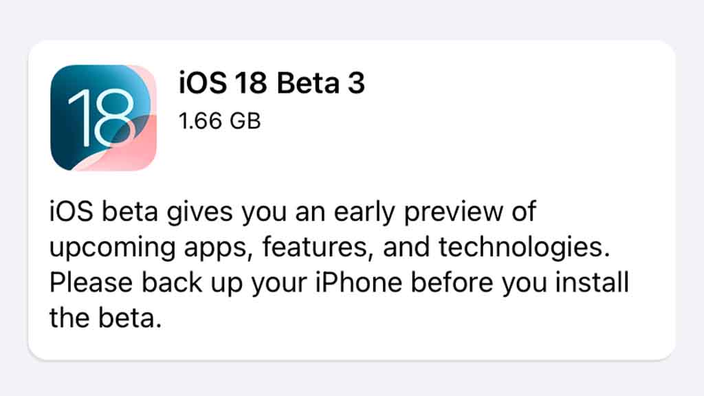 iOS 18 public beta 3