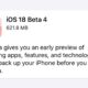 iOS 18 Beta 4