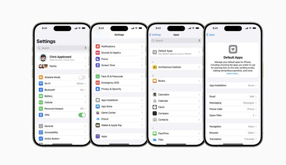 iOS 18 Default Apps Setting