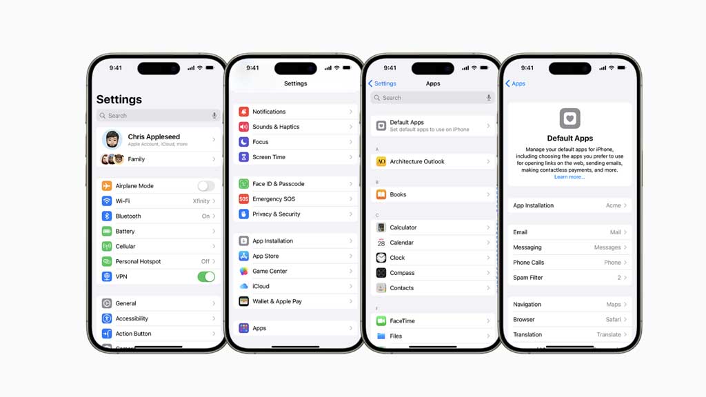 iOS 18 Default Apps Setting