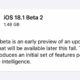 iOS 18.1 Beta 2