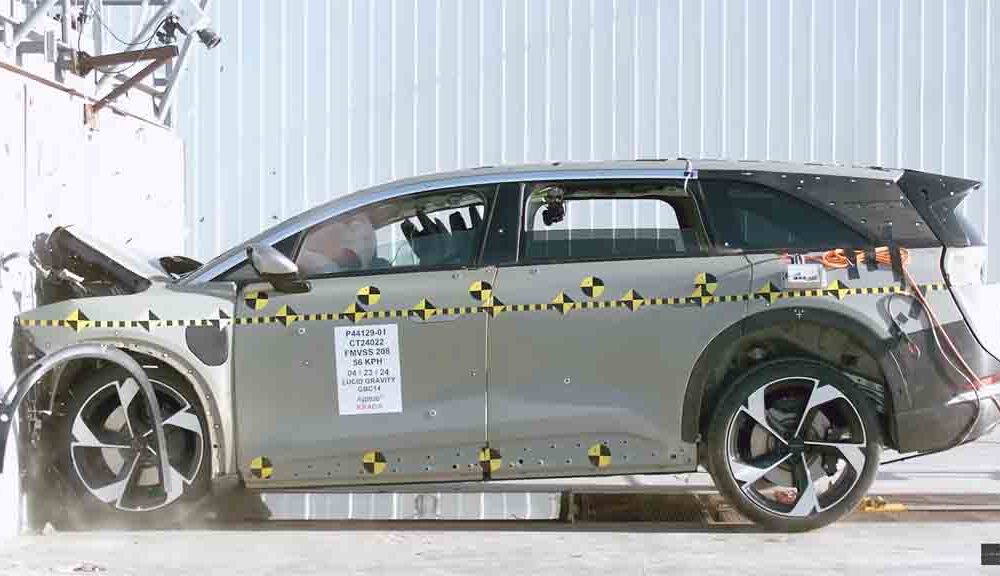 Lucid Gravity Electric SUV Crash Tests