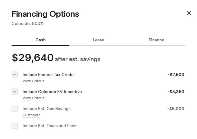 Tesla Model 3 Colorado and Federal Tax Incentives