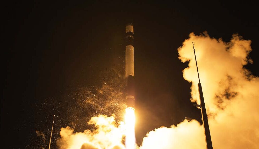 Rocket Lab Lifting Off from from Launch Complex 1, Pad B Mahia, New Zealand