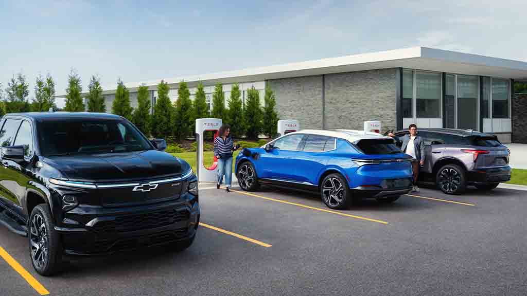 General Motors (GM) Tesla NACS Superchargers