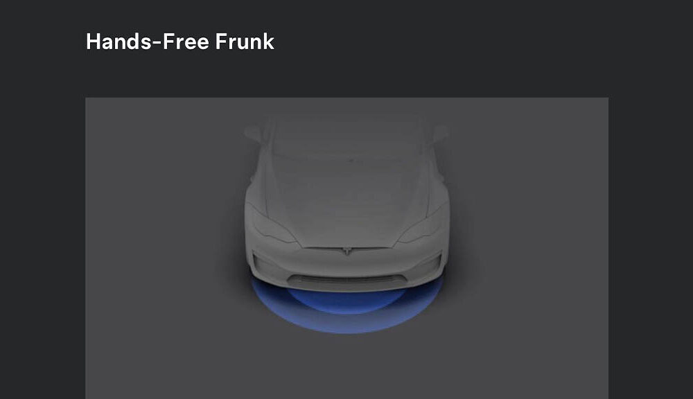 Tesla Hands-Free Frunk