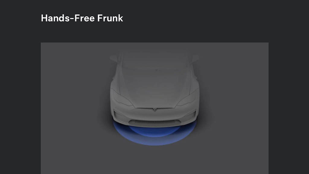 Tesla Hands-Free Frunk