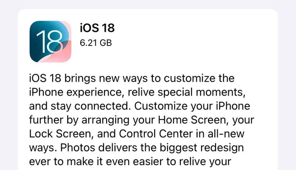 iOS 18 Final Release