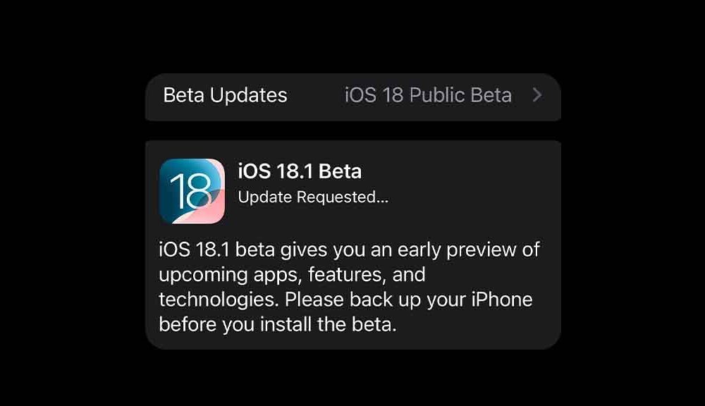 iOS 18.1 Public Beta