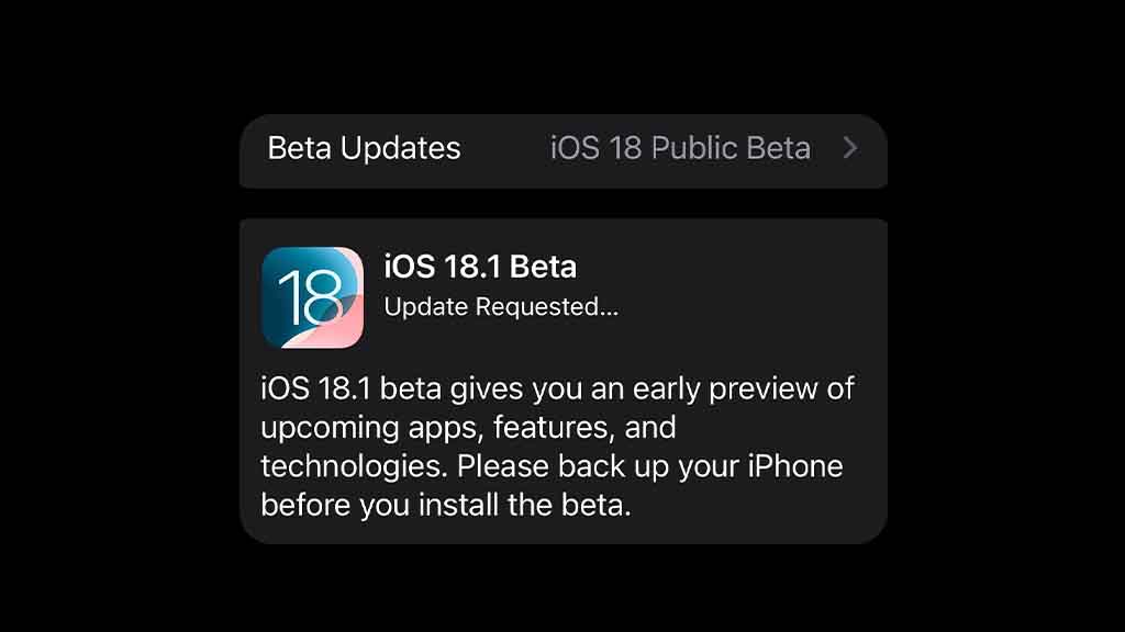 iOS 18.1 Public Beta