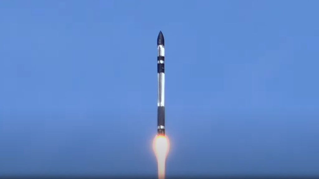 Rocket Lab Electron Rocket Lifting Off