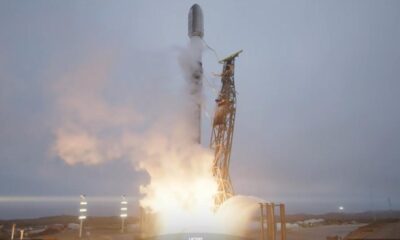 SpaceX Falcon 9 lifting off from from Space Launch Complex 4 East at Vandenberg Space Force Base in California on September 12, 2024